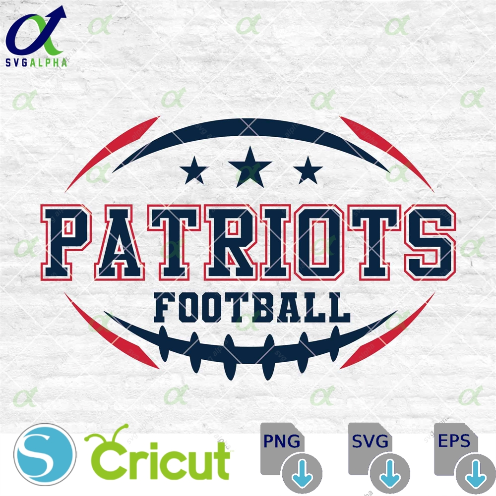 Patriots Football Svg Football Svg Sports Svg Football Shirt Sublimation Designs Png Dxf Jpg Eps